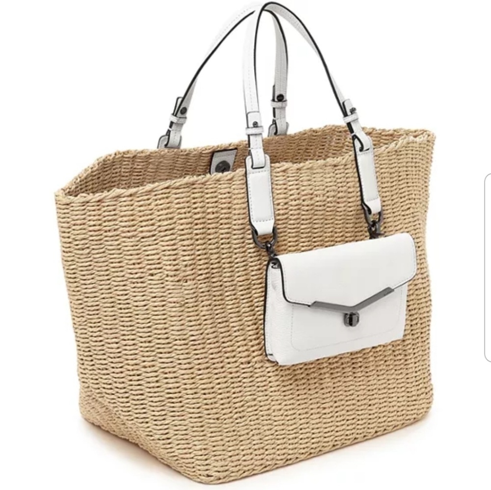 Botkier Valentina Straw Tote in Marshmellow